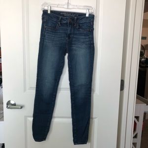American Eagle Super Stretch Blue Jeggings